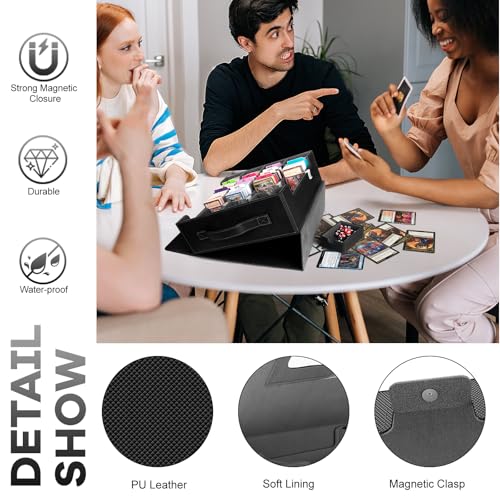 Gomyrod 4 Row 3200+ Trading Card Storage with Commander Display [US Patent] - color: Black/Grey, size: 3200+