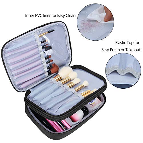 Teamoy Makeup Brush Travel Case, Medium, Black - color: Black, size: Medium (Pack of 1)
