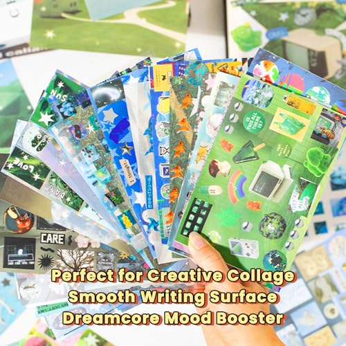 72 Sheets Dreamcore Aesthetic Sticker Book - color: Light Dreamscape