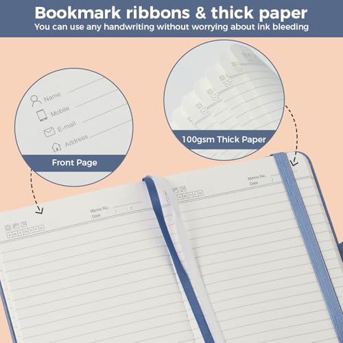 NIRMIRO 3 Pack Small Pocket Journaling Notebooks with Pen, A6 (3.7" x 5.7"), for Women/Men Work Writing Travel Business, School Office Supplies - color: 3 flower, size: A6