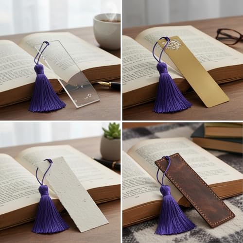 20Pcs 4.3 Inch Silky Mini Craft Tassels for Earrings, Souvenir(Dark Purple) - color: Deep Purple