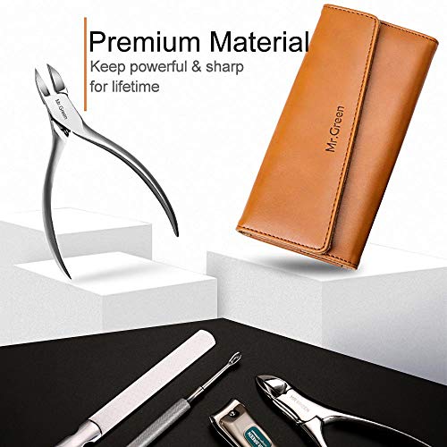 4 Pcs Manicure Set, Pedicure Sets, Nail Clipper Stainless Steel Professional Nail Cutter with Travel Case - color: Mr-6036