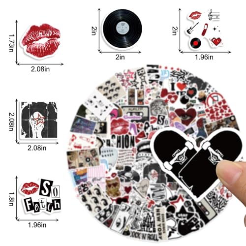 100 Pcs Aesthetic Downtown Girls Stickers Cool Trendy Y2K Sticker for Teens Adults Funny Downtown Stickerss for Water Bottles Laptop Skateboard Luggage Computer Party Supplies - style: Downtown Girls
