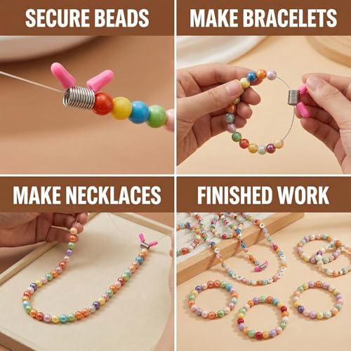 Bead Clamps with Red Handles, 6‑Piece