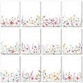 Chiisong 12 Pads Wildflower Sticky Notes Flower Sticky Notes - style: Retro