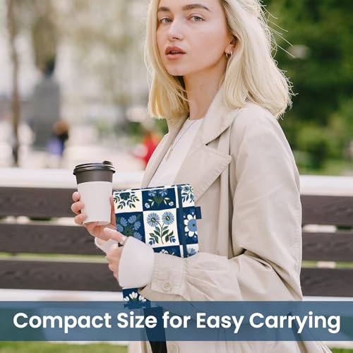 Taja Pretty Lined Journal for Women, Aesthetic Hardcover Leather Journal - color: Q-Petal Array, style: A-Lined