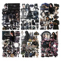 150 Pcs Black Gothic PET Stickers for Scrapbook Journaling - color: Dark World