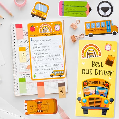 Xqumoi Best Bus Driver Sticky Notes Set Back to School Office Supplies - color: 1pack-bus Driver
