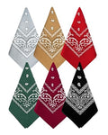 Bycc Bynn Large Soft Cotton Bandanas Pack for Men & Women 22 x 22 inches - color: S- 6 Pack-1