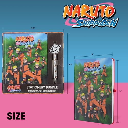 Culture Fly Naruto Kids Stationary Set for Boys, Journal Kit with Pen - color: Naruto