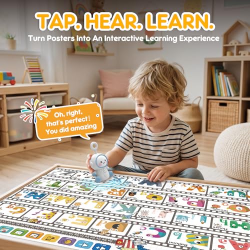 Interactive Learning Posters with Talking Astronaut Pen - color: White, style: Learning poster Set