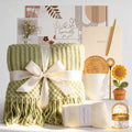 Birthday Gifts for Women, Self Care Gifts Baskets Care Package for Women, Teen Girls, Her, Mom, Sister, Best Friend, Wife, Girlfriend, Coworker, Sending Sunshine Sunflower Gift Baskets - color: Sage Green