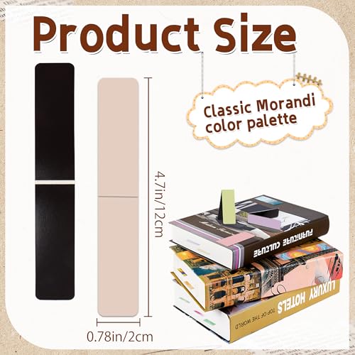 96Pack Magnetic Bookmarks for Reading,Women Men Teacher Book Lovers Gifts - style: Morandi