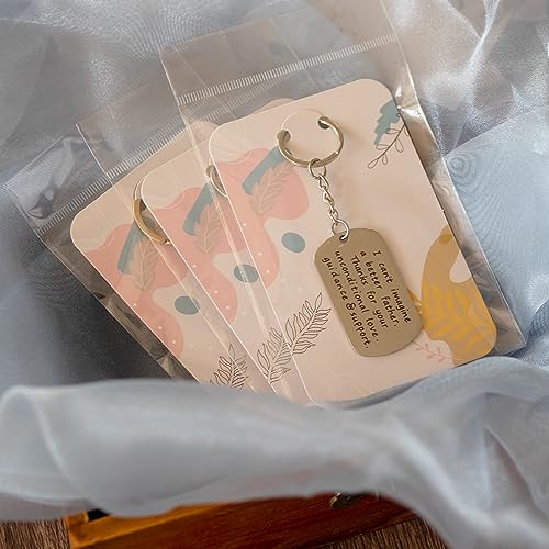Temlum 3''x4.7'' Keychain Display Cards with Self-Sealing Bags, Plant 100p - color: Plants