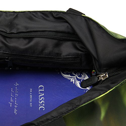 Beach Tote Bags Travel Shopping Bag With Zippered for Women - color: Panda