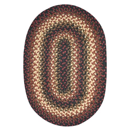 Homespice Prescott Jute Braided Placemats, Oval 13x19 Set of 4 - color: Prescott
