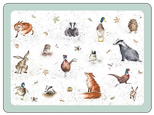 Pimpernel Wrendale Designs Placemats, Set of 4 - size: Placemats