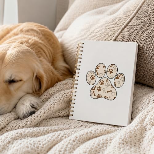 VONTP Cute Dog Paw Journal Notebooks, Puppy Gifts for Women Men - color: 008-Dog's paw