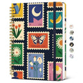 Taja Spiral Lined Journal for Women, Pretty Hardcover Journal Notebook, A5 - color: G-Stamp
