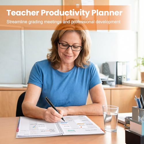 Oucaru 2026-2027 Academic Planner, 8.5"x11" Weekly Monthly Calendar Planner - color: Orange（8.5"x11"）