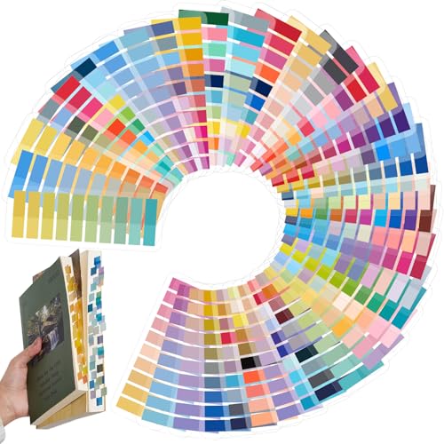 ReliThick 8000 Pcs Annotation Tabs, 40 Colors Writable Sticky Tabs for Book - color: Rainbow Gradient