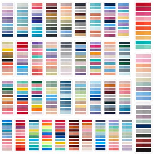 ReliThick 8000 Pcs Annotation Tabs, 40 Colors Writable Sticky Tabs for Book - color: Classic Multicolor