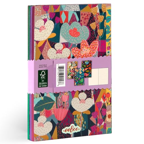 eeBoo: Victoria's Little Books – Set of 3 Small Notebooks, 5.75 x 4, 64-Page Journals with Lines & Dot Grid Pages, Portable Journals - style: Victoria's
