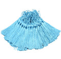 100Pcs 5 Inch Silky Bookmark Tassels for Jewelry, Souvenir(Blue) - color: Blue
