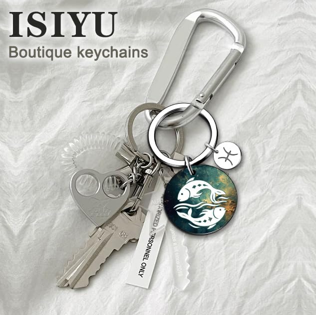 isiyu 12 Constellation Keychain Zodiac Astrology/Birthday For Women Men Adults Boys Girls Horoscope Lovers Gifts For Women - color: Color 6