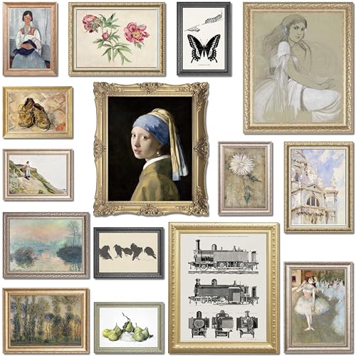 LANCHI95 15 Pcs Eclectic Wall Art Set, Gallery Prints - color: Eclectic 15
