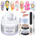 SAVILAND 60 g Solid Builder Nail Gel Kit Non Sticky, White - size: 60g- white