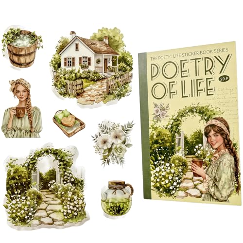 TIAMECH French Countryside Poetic Life Sticker Book - color: Countryside French
