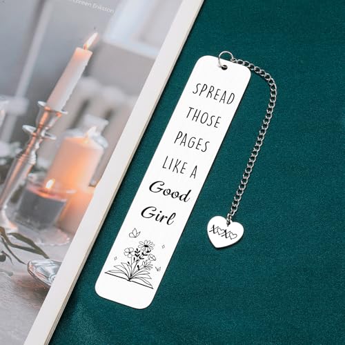 Bookmarks for Women Dark Romance Bookmarks Smutty Book Lovers Gifts - color: Silver
