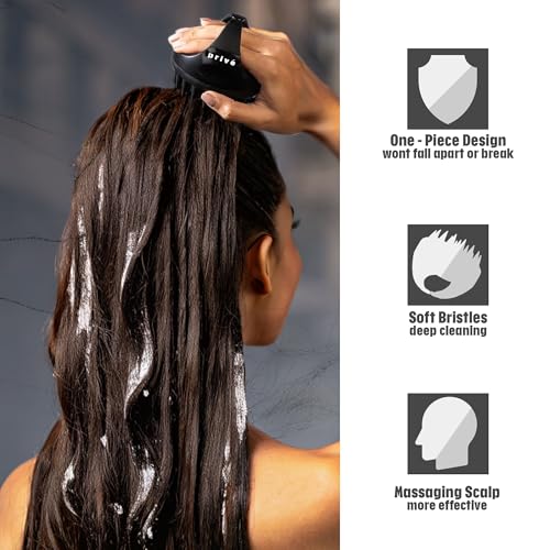 Privé Scalp Massaging Brush for Hair Care - Promotes Healthy Hair Roots - Increases Blood Flow for Hair Growth