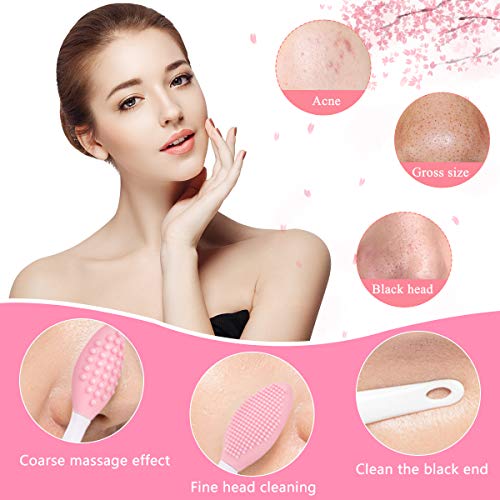 Yokilly Silicone Face Scrubber Kit: Exfoliator Blackhead Skin Care Tool - color: 6 Piece Kit