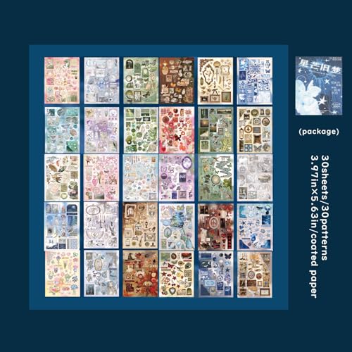 Dreamcore Japanese Stickers for Scrapbooking Supplies,Japanese Sticker Book - color: Melody