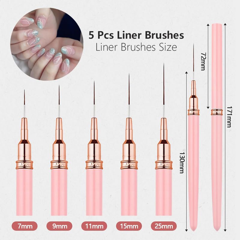 Nail Art Brushes Set, Dotting Sculpt Tools, Ombre Sponges for Home Manicure - size: Medium