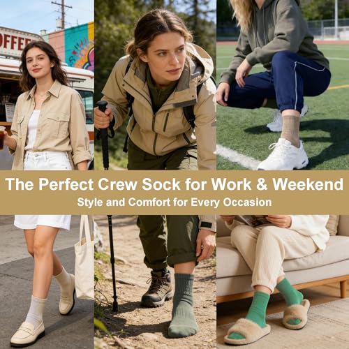 Women's Cotton Quarter Crew Socks - color: 26 Multicolor - 5 Pairs