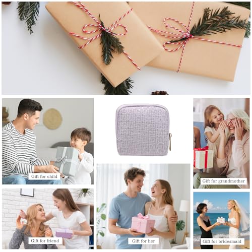 Stratalife Small Travel Jewelry Case, Qulited Storgae Pouch - color: Quilted Violet Purple