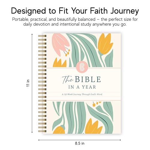 Official Spiral Bible in a Year, 52 Week Bible Study Guide (Floral) - color: Floral
