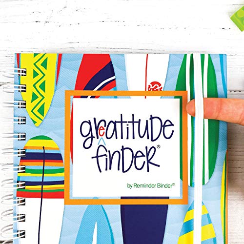 Denise Albright Gratitude Finder® 52 Week Non-Dated Journal for Boys with 177 Totally Cool Hand-Illustrated Stickers (Hang Ten) - color: Hang Ten Gratitude Finder Journal