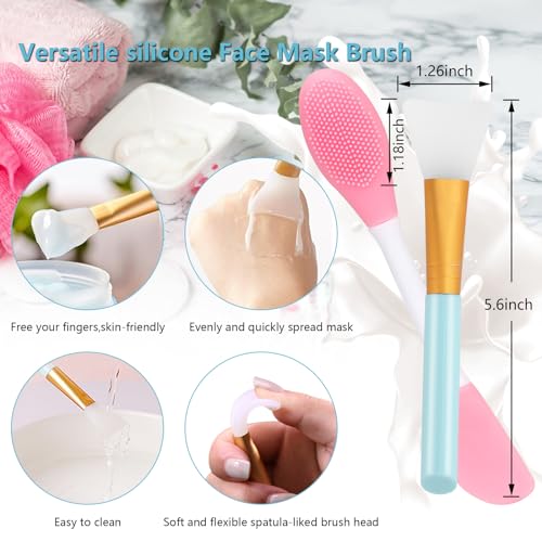 Yokilly Silicone Face Scrubber Kit: Exfoliator Blackhead Skin Care Tool - color: 4 Piece Kit