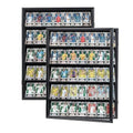 35 Graded Sports Card wall-Mount Display case for Shows, Black, 2pc - size: 35 Card - Black - Vertical 2Pack