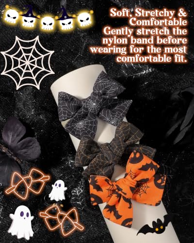 doboi 3 Pack Baby Girls Headbands Halloween Hair Bows - color: black