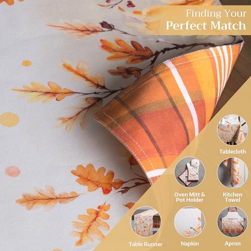 Maison d' Hermine Placemats Set of 4 Reusable 100% Cotton (13"x19") - color: 060 - Oak Leaves, size: 13" X 19" (Pack of 4)