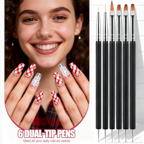 Artdone Nail Striping Tape Lines Kit With Nail Art Pens Liner Brushes