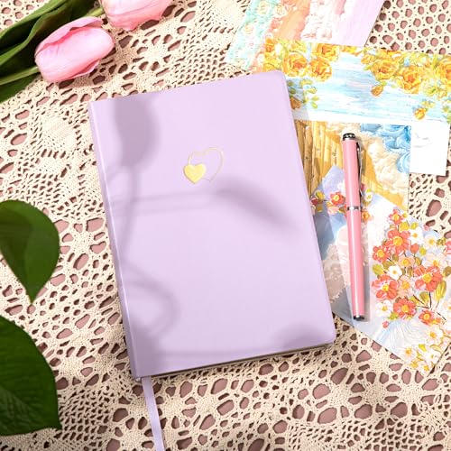 CAGIE Lined Journal Notebook for Women and Girls A5 256 Pages - color: Purple2