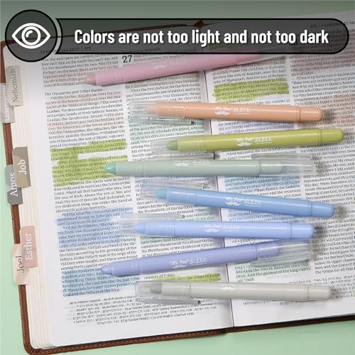 Mr. Pen- No Bleed Gel Highlighters, Assorted Colors, 8 Pack - color: Morandi & Vintage Colors, size: 8 Pack
