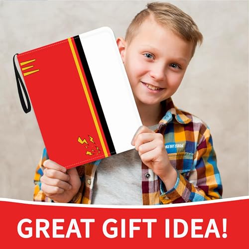 Trading Card Binder,Card Binder 400 Pockets,Card Book Holder Cards - color: Red, size: 400 Pockets