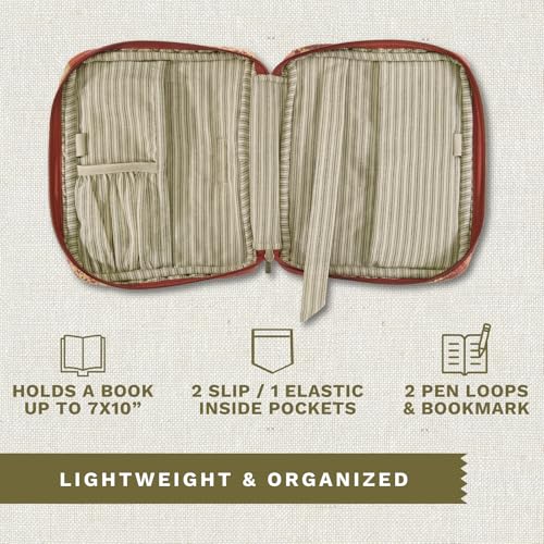 Bella Taylor Bible Cover, Quilted Bible Case, Burgundy Patch - color: Burgundy Patch, size: Large